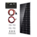 Topsolar 100W Monocrystalline Off-Grid Solar Panel Kit with PWM Controller