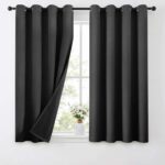 Total Blackout Curtains with Black Lining for Bedroom, 37 x 54 Inch – Sold by NAKIHOUSE / FBA – With Voucher