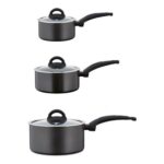 Tower Cerasure 3-Piece Saucepan Set – Graphite