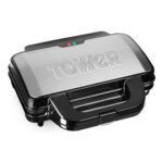 Tower Deep Fill Sandwich Maker, Extra-Deep Non-Stick Plates, 900W, T27013