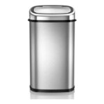 Tower Stainless Steel Kitchen Bin with Auto Soft-Close, Silver (T80901)
