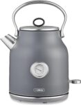 Tower T10063GRY Renaissance Kettle, Quick Boil, 360 Base, 1.7L, 3KW, Grey