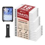 Travel Vacuum Storage Bags with Wireless Electric Pump – 18 Pack