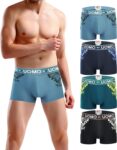 Trendy Boy 4-Pack Mens Cotton Trunks Regular Fit Boxer Briefs, Y-Front Design, Soft, Breathable and Comfortable Everyday Wear
