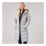 Trespass Womens Audrey Waterproof Padded Hooded Coat – Platinum