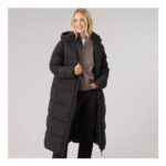 Trespass Womens Therese Waterproof Padded Long Jacket – Black