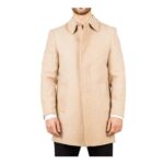 TruClothing Beige Wool Blend Overcoat