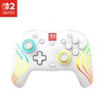 Turtle Beach Afterglow Wave Wireless RGB Game Controller Nintendo Switch 2 White, Switch Lite, OLED, TMR Thumbsticks, 20-Hr Battery