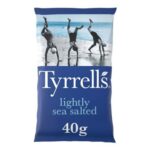 Tyrrells Crisps Lightly Sea Salted 40g Multipack 24 – £13.11 S&S