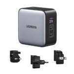 UGREEN Nexode 65W 3-Port Travel Charger with US/UK/EU Plug – w/Code