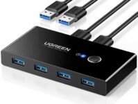 UGREEN USB 3.0 Switch 4 Port USB, 5Gbps High-Speed Sharing Switcher for Mouse Keyboard – Sold by UGREEN Group Limited UK / FBA
