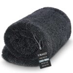 URAQT Microfibre Car Drying Towel, 60x40cm Large Microfibre 1200GSM, Premium Drying Towel – £6.64 with S&S – by Happysallar / FBA