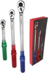 UYECOVE Torque Wrench Set 1/4 5-25Nm, 3/8 20-120Nm, 1/2 40-220Nm – Sold by HGZZDM / FBA