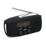 Ulistaurelie 2-in-1 Hand Crank Radio and Torch – Black