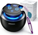 Ultrasonic Retainer Cleaner 45kHz Ultrasonic Cleaner Pod, 4 U-V Lamps & 4 Cleaning Modes for Dentures, Aligners, Mouth Guards, Night Guards, Toothbrush Heads, Whitening Trays, Jewellery