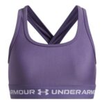 Under Armour Girls Crossback Sports Bra Purple XS