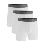 Under Armour Mens 3-Pack Cotton Boxer Briefs, 6-Inseam