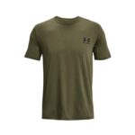 Under Armour Mens Left Chest Logo T-Shirt Green M