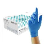 Unigloves Unicare Nitrile Examination Gloves, Box of 100, Blue