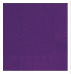 Unique 80622 – Paper Napkins – 16.5 cm – Deep Purple Colour – 50 Count (Pack of 1)