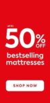 Up To 50% Off Selected Bestselling Mattresses Bed & Clearance Offers – eg. Dreams Workshop Simmonds Traditional Spring Mattress Single