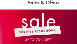 Up to 70% off the Sale Includes Fashion and Homeware
