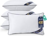 Utopia Bedding Cushion Inner Pads Cushion Stuffer Inserts, Hollowfibre Piping Pillows (4, White, 30×50 cm)