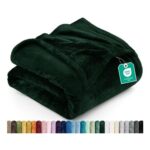 Utopia Bedding King Fleece Blanket 300GSM, Forest Green