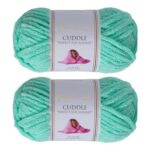Utopia Crafts Cuddle Super Chunky Chenille Yarn Mint