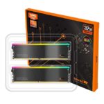 V-Color Manta XSky RGB EXPO 32GB (2x16GB) DDR5 C28 6000MHz Dual Channel Kit – Black