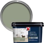 V33 Renovation Multi-Surface Paint, Khaki Green Satin, 2L (£27.99 / £26.59 max S&S)