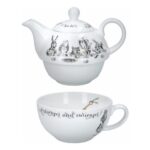 V&A Alice in Wonderland Teapot and Cup Set for 1