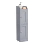 VASAGLE Slim Bathroom Cabinet for Toilet Paper Storage, Traditional