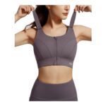VFUS Adjustable High-Impact Zip-Front Sports Bra for Women