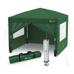 VOUNOT 3m X 3m Pop-up Gazebo with Sides, Carry Bag