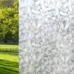 VSUDO Privacy Window Film, Diamond Pattern Window Tint, 30X200 cm