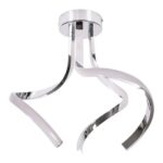 ValueLights Infinity Twirl Chrome LED Ceiling Light