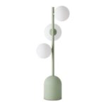 ValueLights Marlow 3-Way Sage Green Globe LED Table Lamp