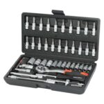 ValueMax 46-Piece 1/4 Drive Socket Set with Cr-V Sockets & Ratchet Wrench Quick Release Ratchet, CR-V Steel – Early Prime Deal