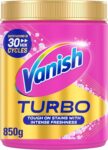 Vanish Turbo Fast Acting Stain Remover Powder, 850g