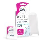 Veet Pure Face Cold Wax Strips, 40, 4 Finish Wipes – £6.92 S&S Voucher