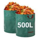 Velway 500L Heavy Duty Garden Waste Bags, 2 Pack Reusable Garden Sacks