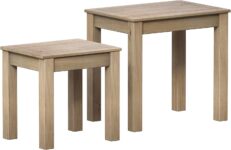 Vida Designs Panama Nest of 2 Tables Unit Solid Pine Modern Side Lamp Living Room Furniture