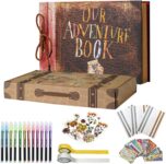 Vienrose Our Adventure Book, Up Scrapbook DIY Memory Journal, 80 Pages