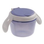 Vital Baby Toddler Snack Pot 6m, Purple, Dual-Lids, Biodegradable