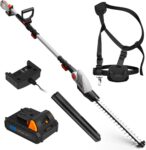 VonHaus Pole Hedge Trimmer Cordless 20V w/Battery & Charger, G-Series