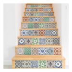 WALPLUS Vintage Porcelain Wall Tile Stickers – 24 Pack
