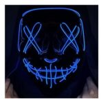 WEIZHIDA LED Light-up Halloween Mask Purge Scary Cosplay