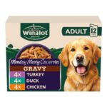 WINALOT Casseroles Poultry Trio in Gravy Wet Dog Food