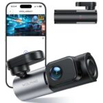 WOLFANG UHD 2.5K Dash Cam with WiFi, 1440P Mini Dashcam with Super Night Vision, Loop Recording